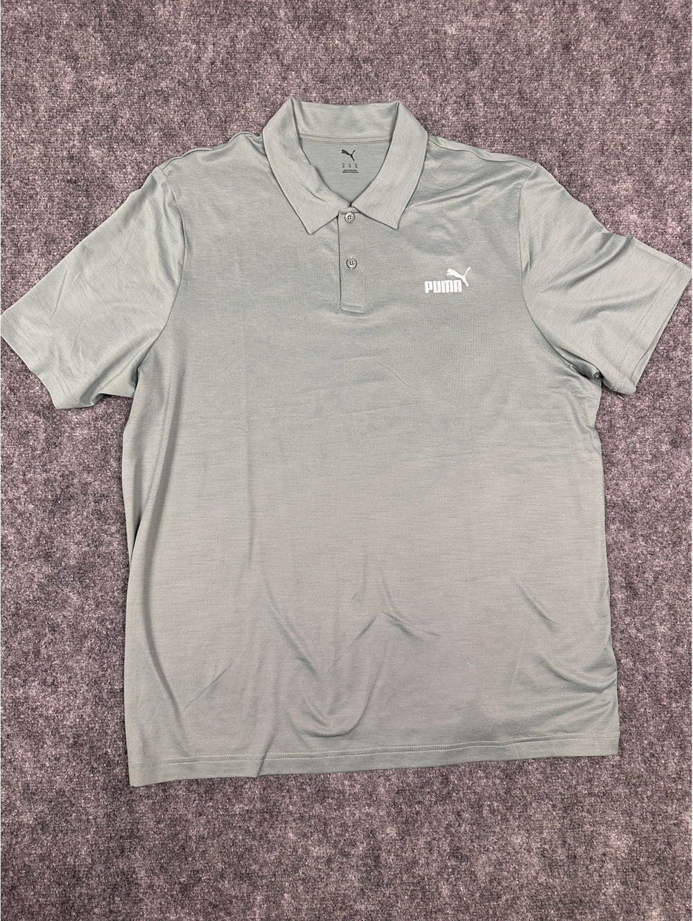 Puma Men's Golf Polo Shirt XL Gray
